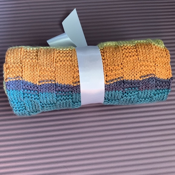 {Knit Baby Blanket} 🧺 basket weave design - Picture 3 of 5